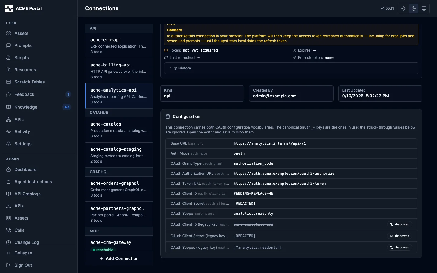 Shadowed OAuth keys