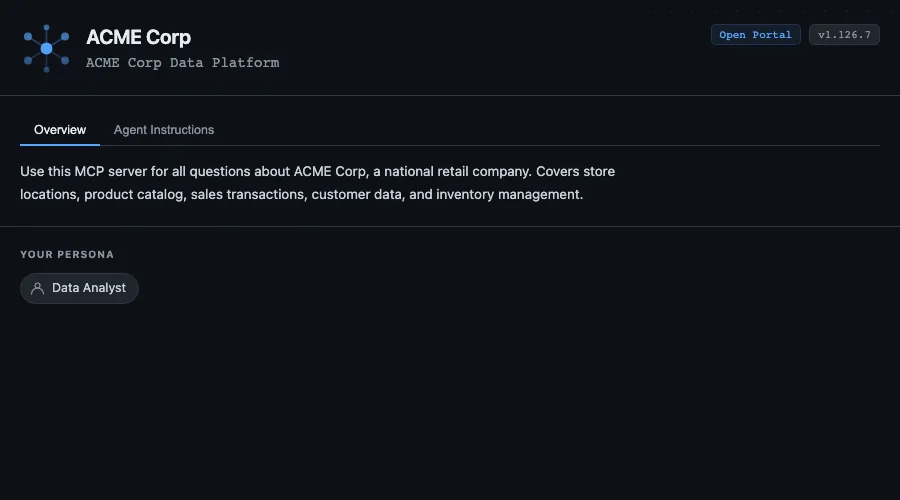 The platform-info app's Overview tab